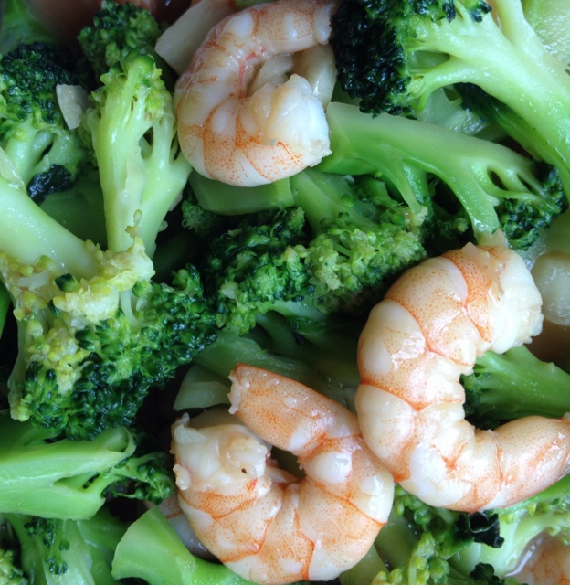 西兰花炒虾仁