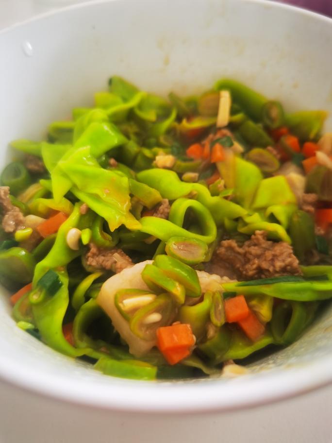 超级快手的儿童豆角焖面面