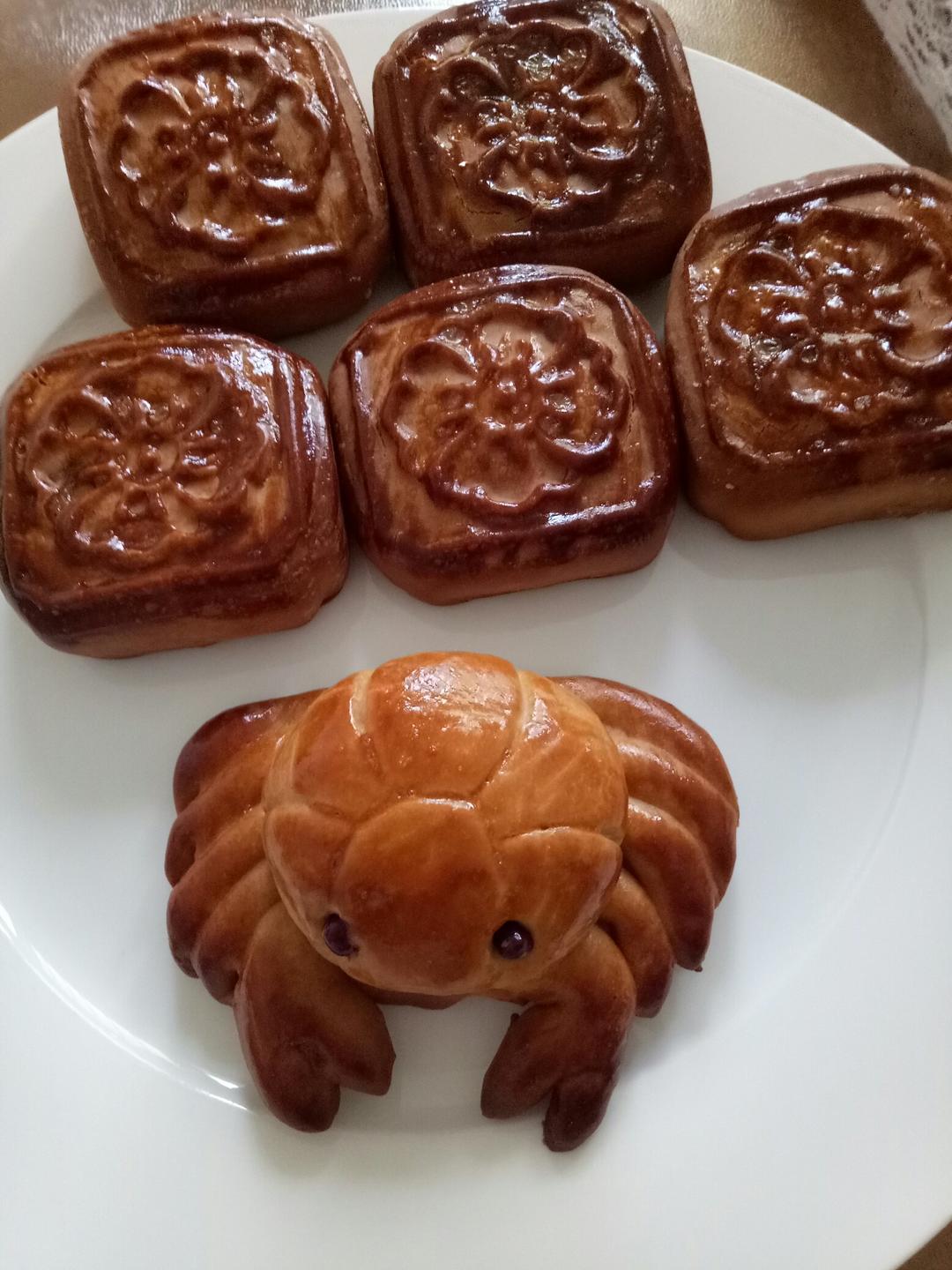 时光之恋做的黄金螃蟹闹金秋——广式月饼螃蟹的做法