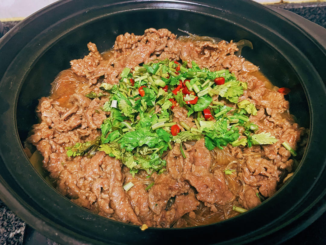沙茶牛肉煲(潮汕味道)