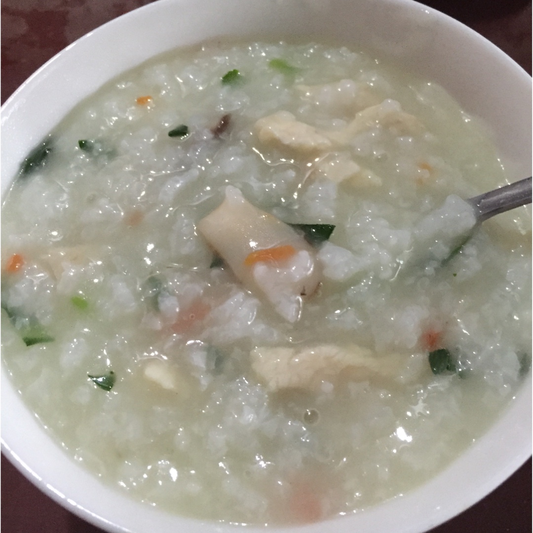 香菇鸡肉粥