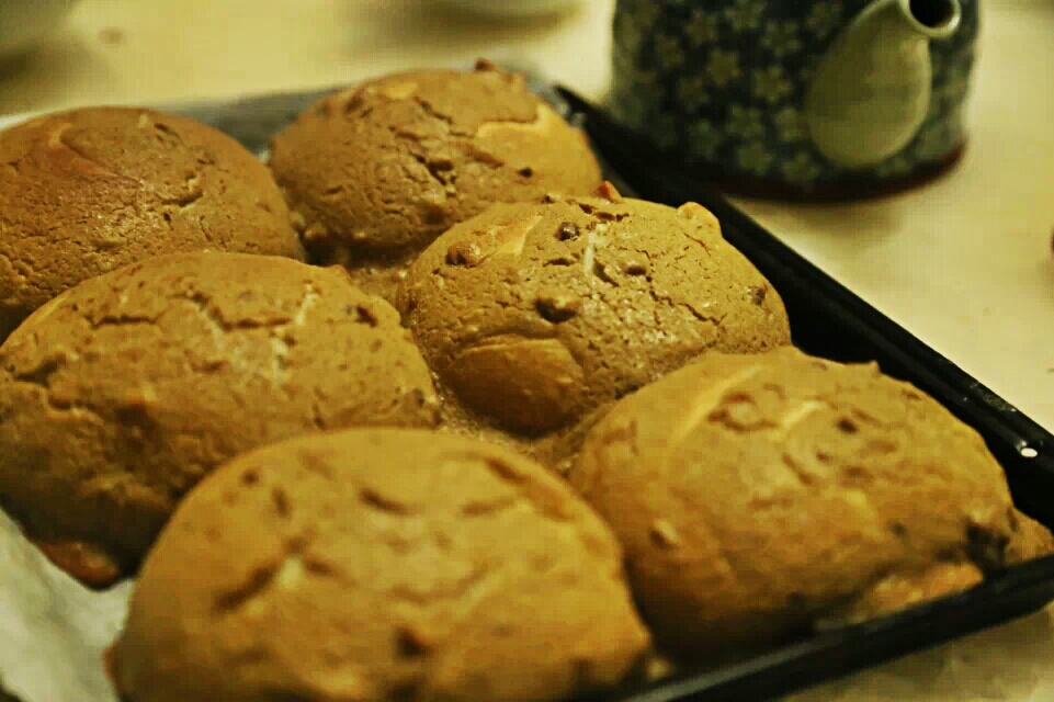 美味的奥秘源自那层表皮【咖啡杏仁墨西哥面包】