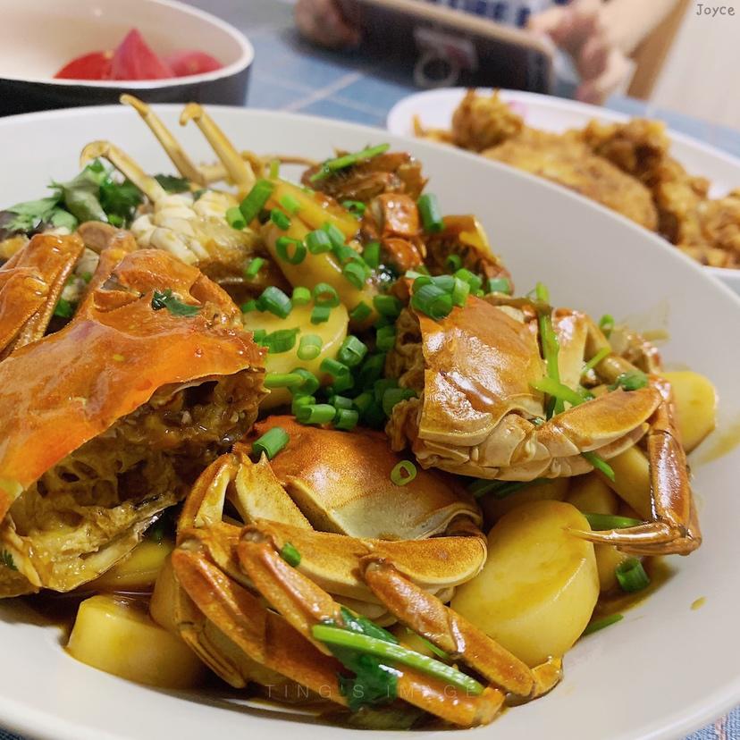 毛蟹（大闸蟹）炒年糕