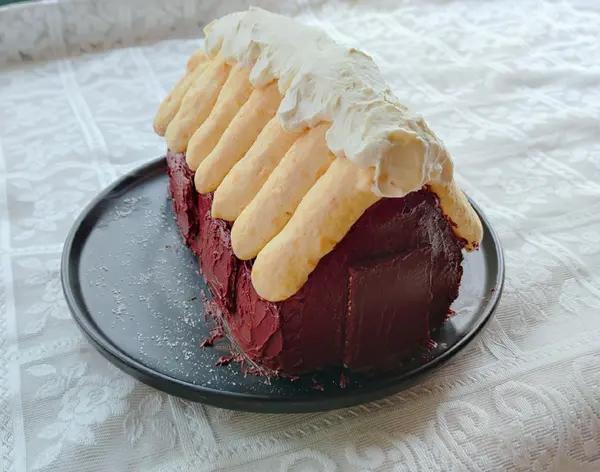 零难度❗️超可爱🎄圣诞小屋蛋糕