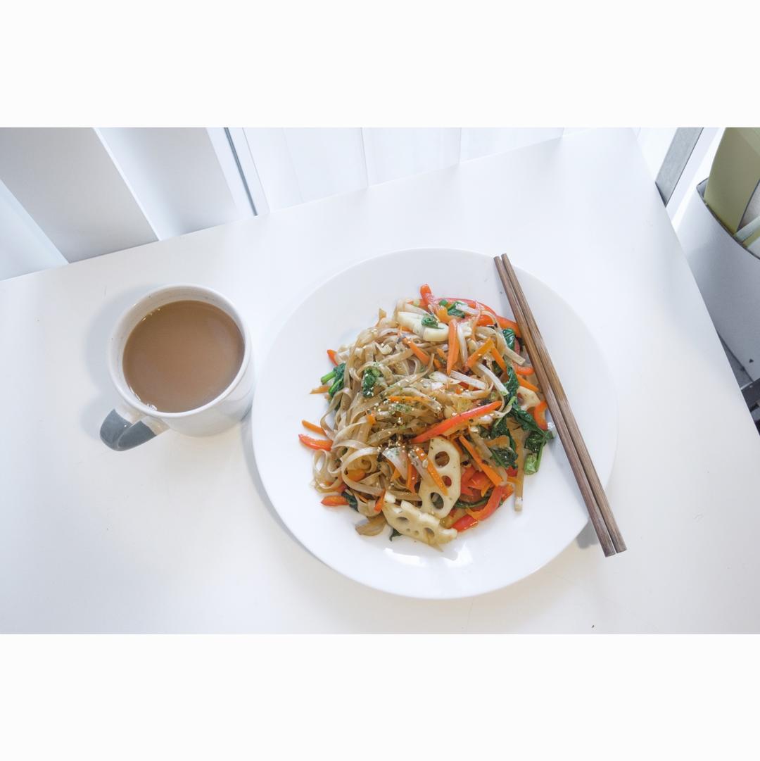 超级好吃的素炒粉