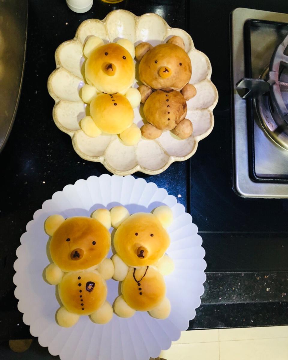 熙熙919做的可爱小熊面包