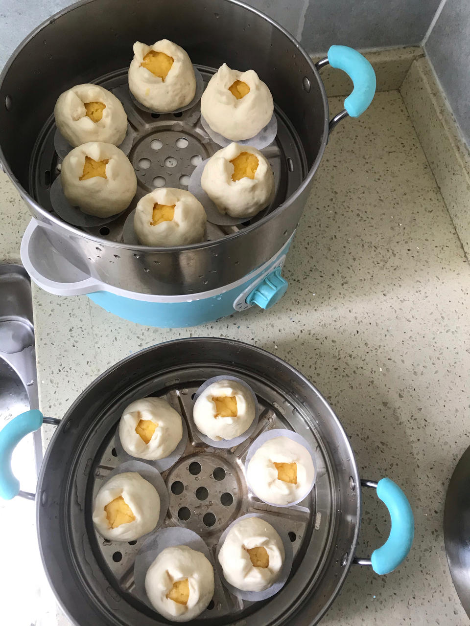 奶黄包（自制奶黄馅）