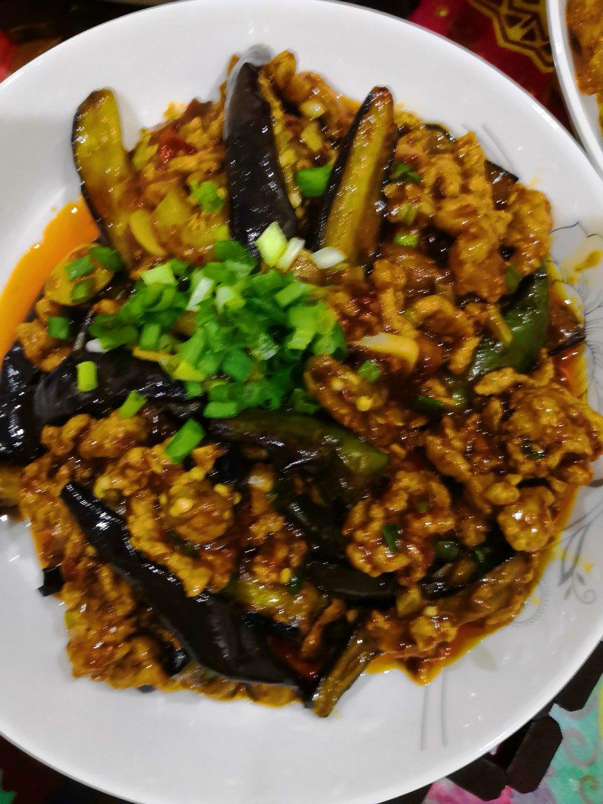 红烧肉沫茄子