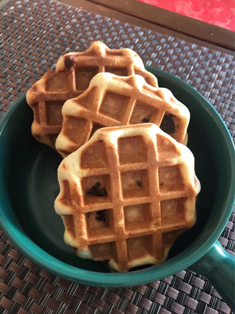 皮脆内绵 | 蜜豆夹心松饼