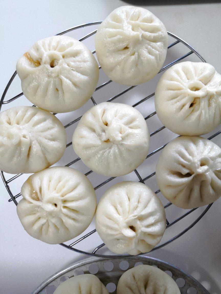 猪肉圆白菜包子馅。