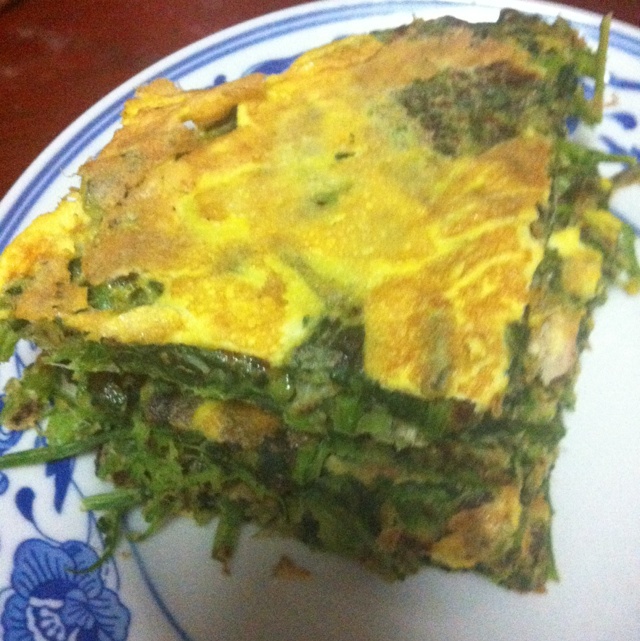 菠菜鸡蛋饼