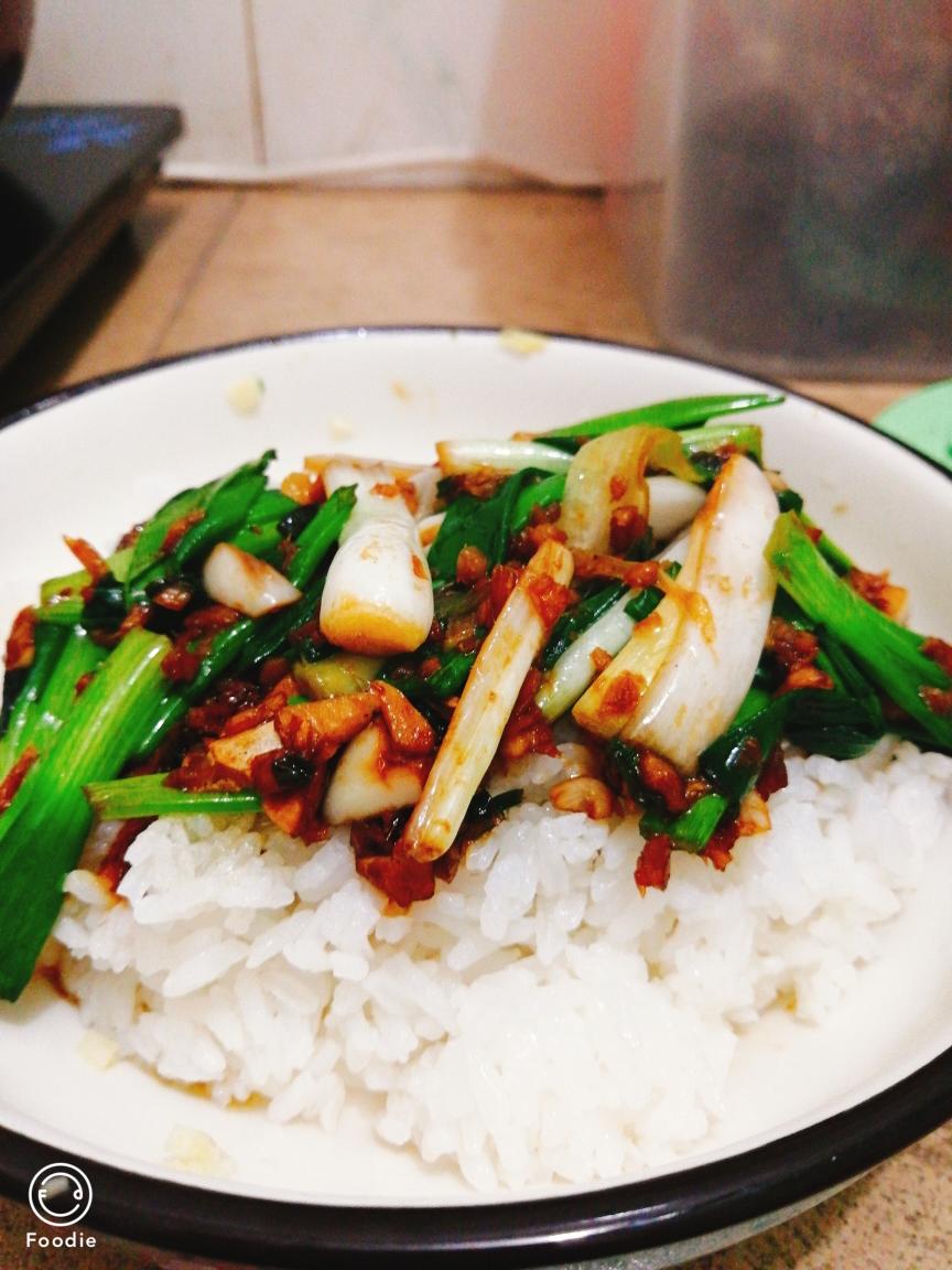 姜葱匙汁捞饭