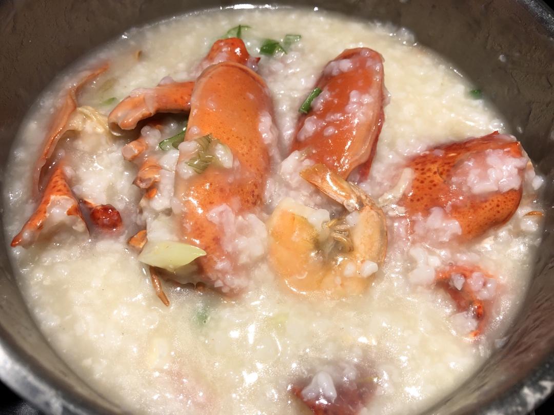 龙虾两吃 清蒸+煲粥