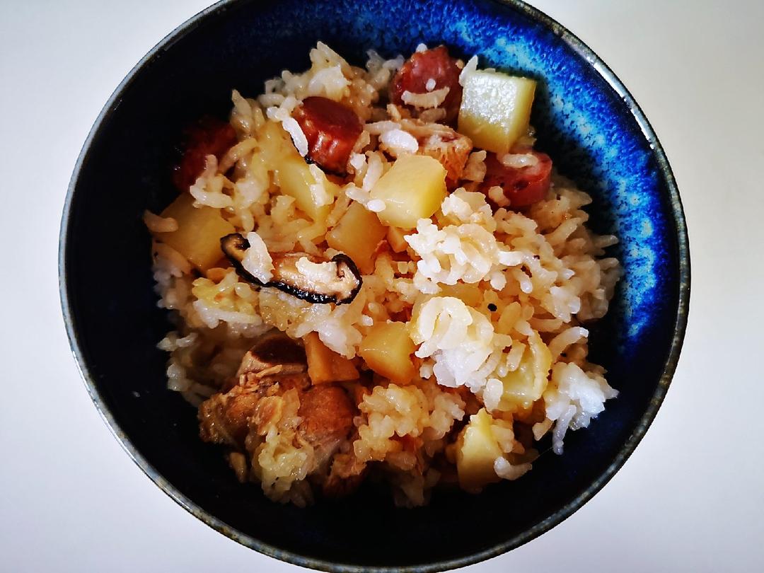 土豆腊味饭