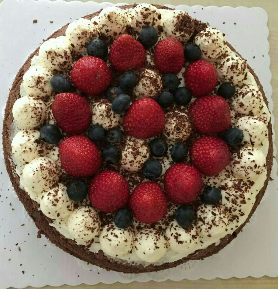 双莓裸蛋糕