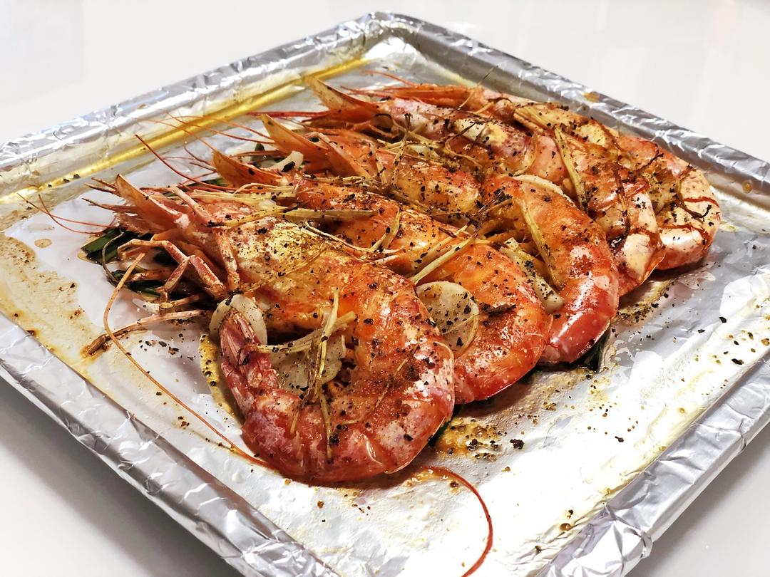 盐烤阿根廷红虾