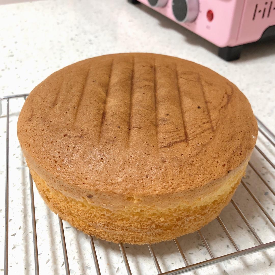 裱花必备，全蛋海绵蛋糕胚，6寸加高圆模