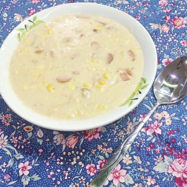 火腿玉米浓汤