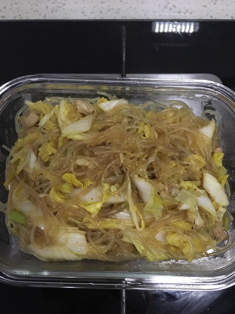 〈粉丝肉沫娃娃菜〉，不是蒸的。欣小厨 😉
