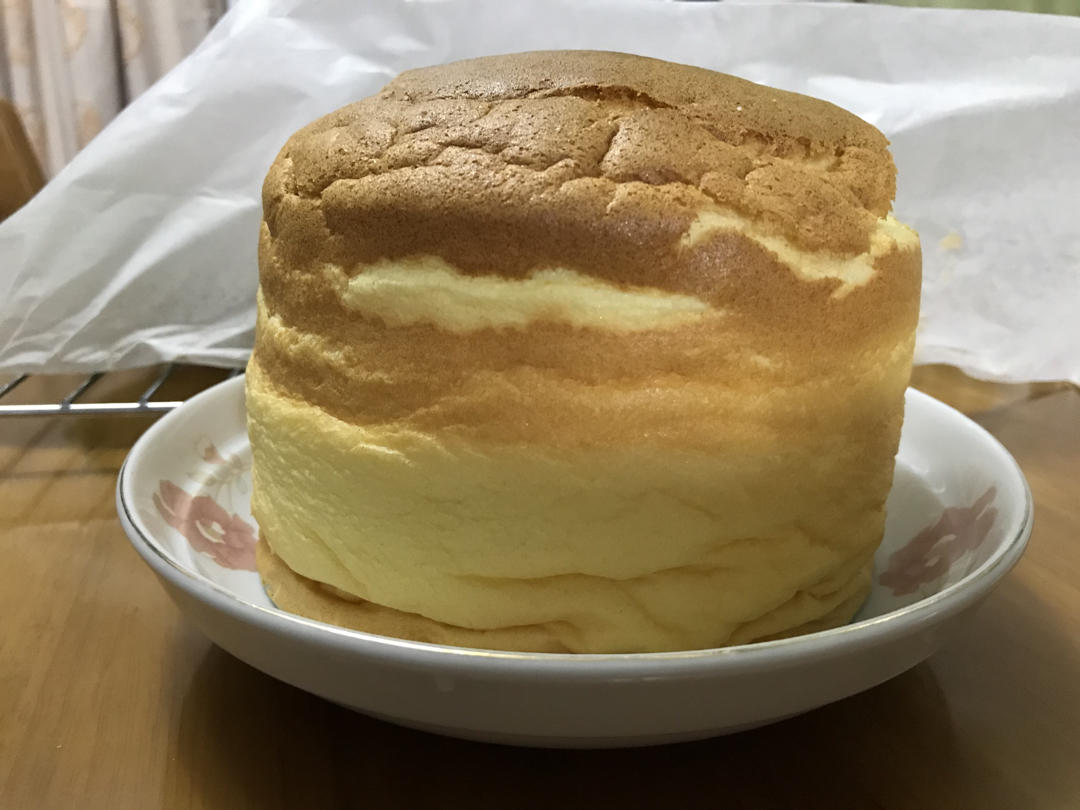古早蛋糕 用6寸戚风模具 20克低糖版 新手零失败