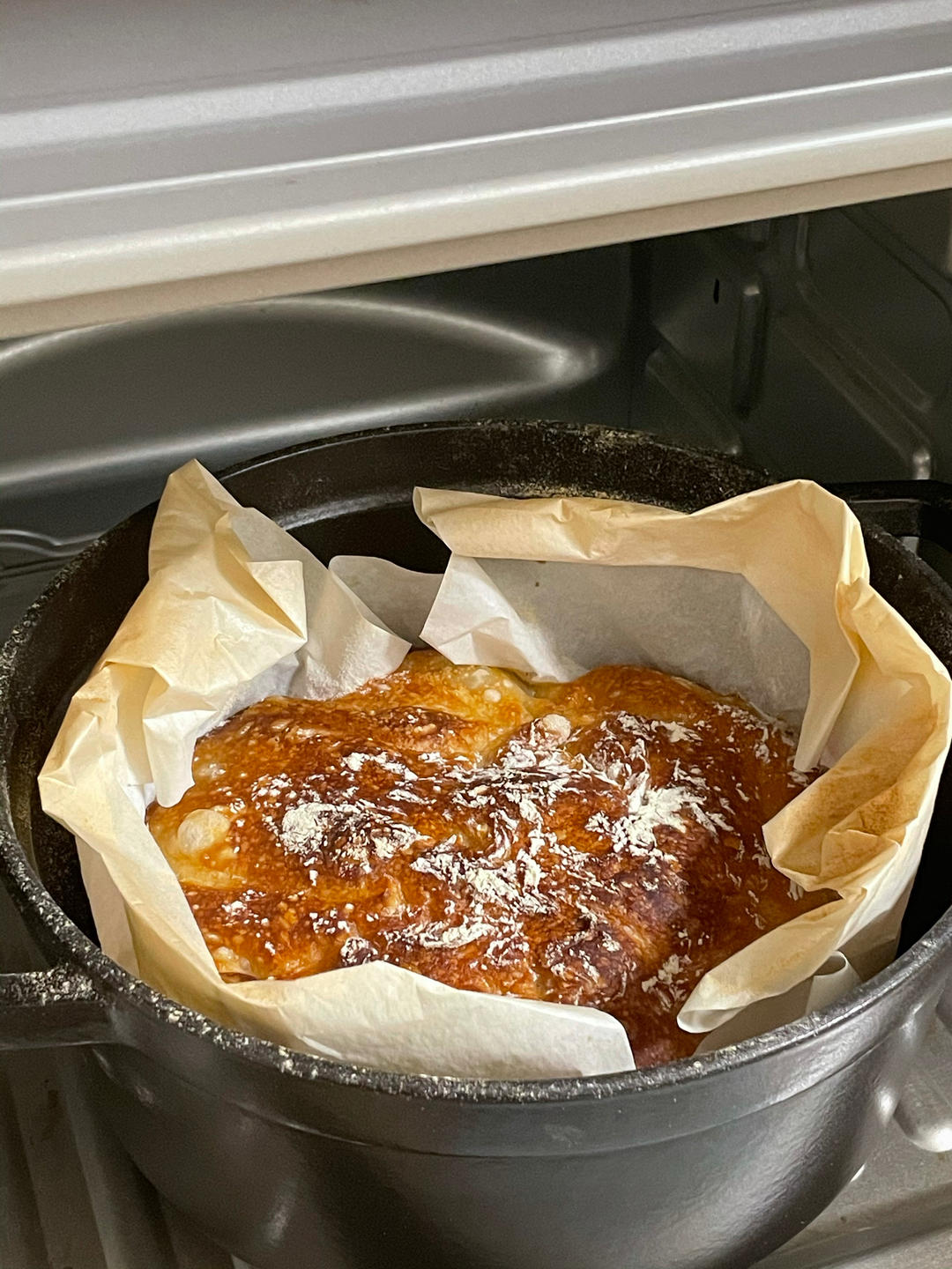 低卡！简单好操作的铸铁锅基础欧包(1080大卡）