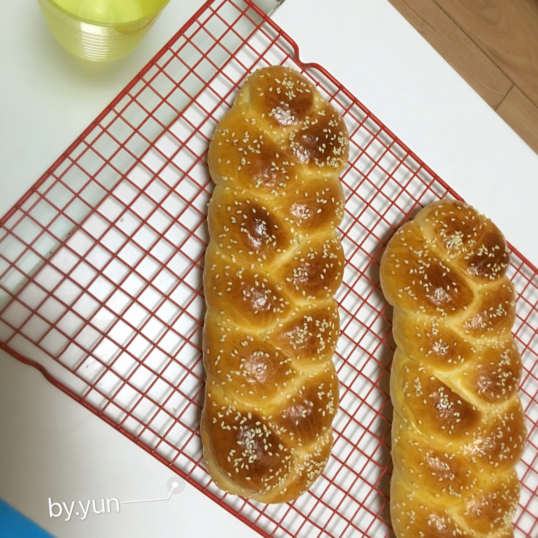 酸奶辫子面包（一次发酵）