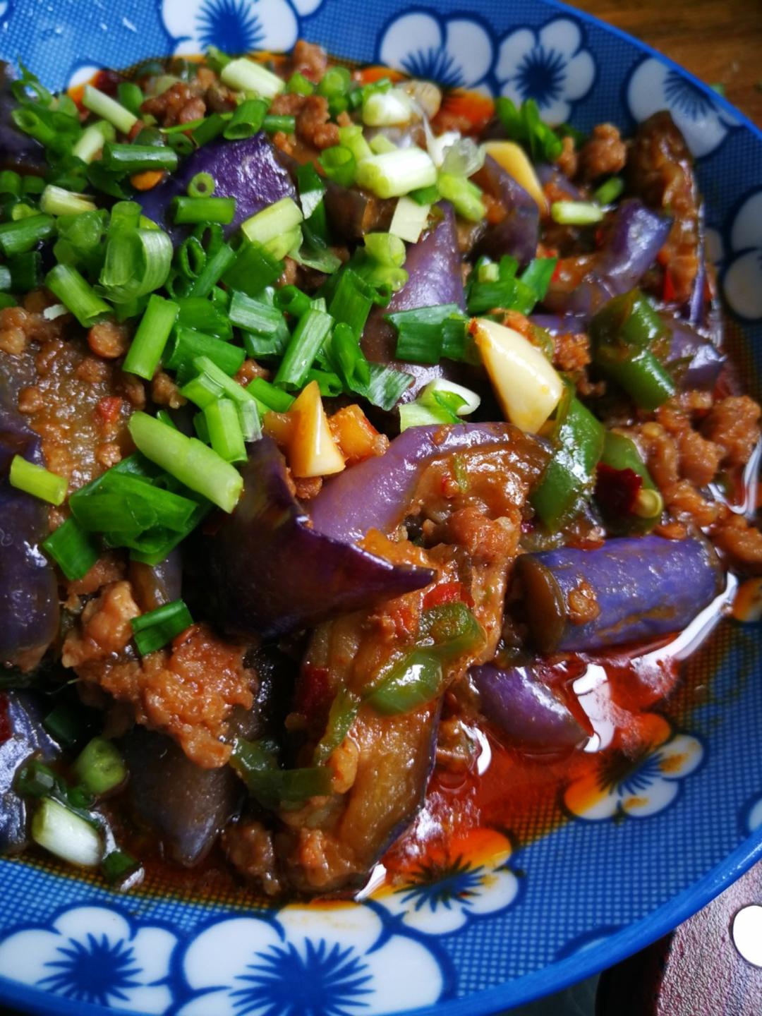 红烧肉沫茄子