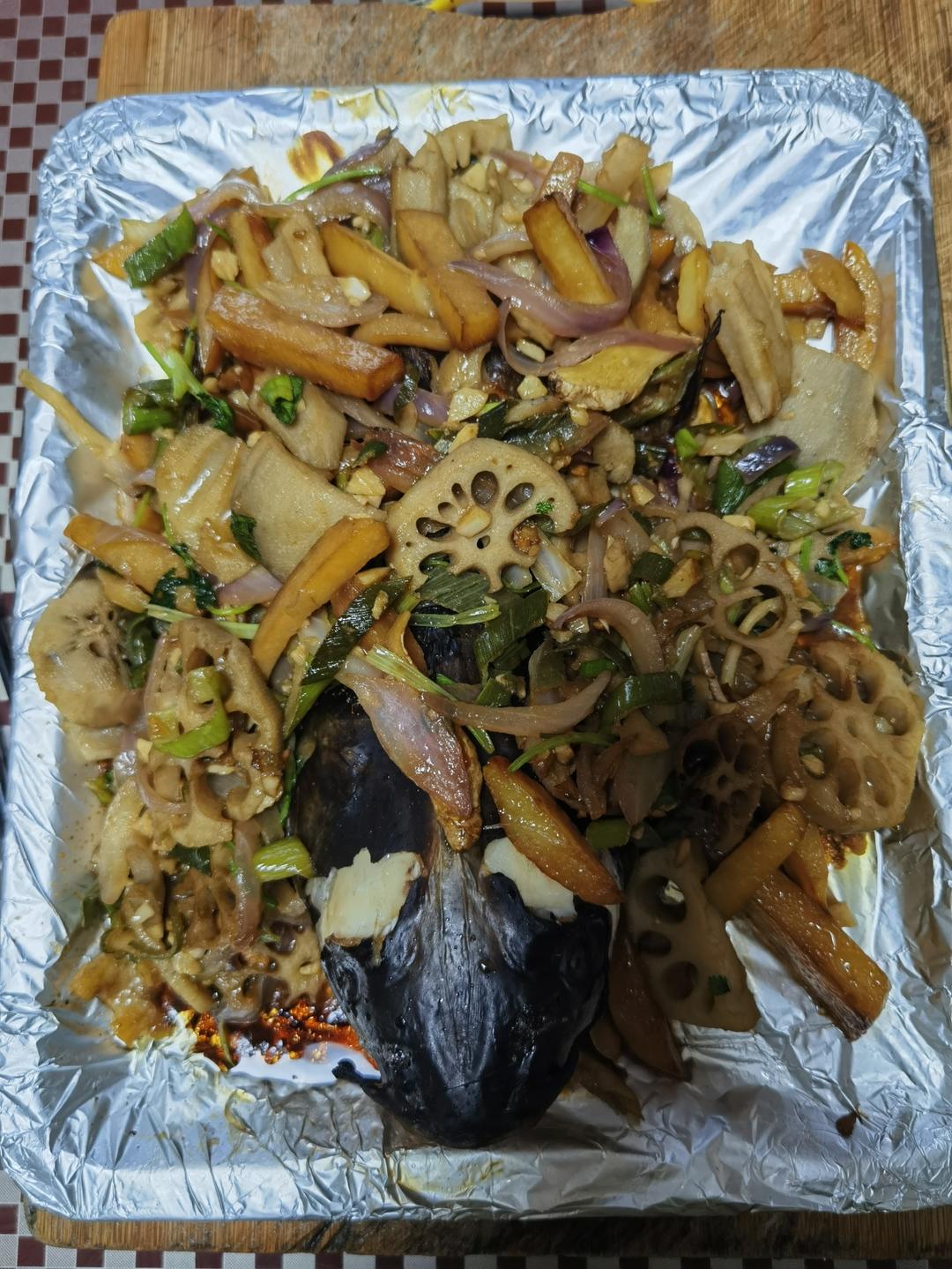 重庆烤鱼(烤箱版)爆好吃，爆简单