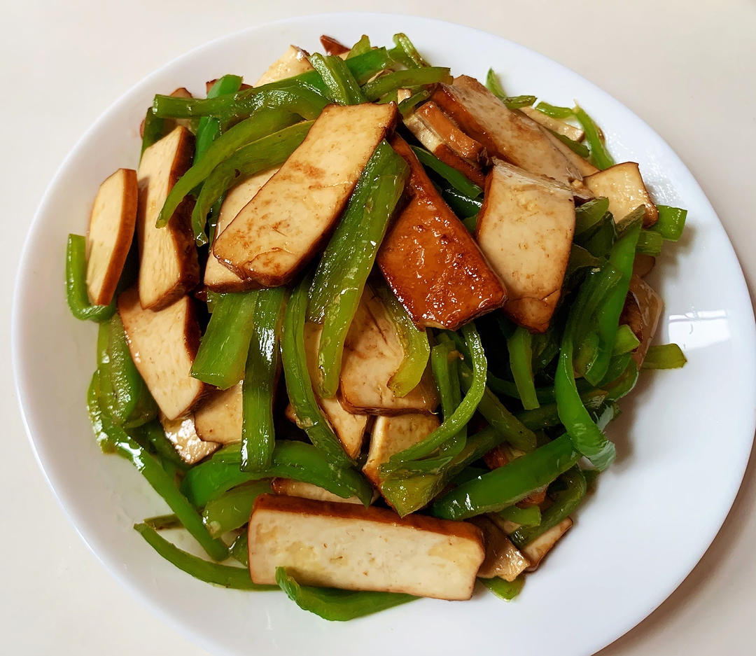 青椒炒豆干