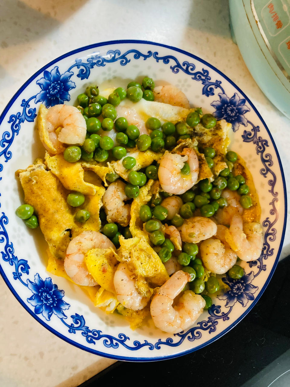 低脂豌豆虾仁滑蛋