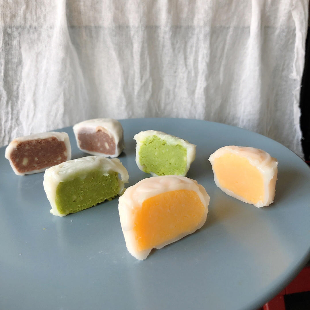 🥮一次学会6种奶黄馅｜原味｜伯爵茶｜金沙｜抹茶｜可可｜摩卡（消耗奶油）