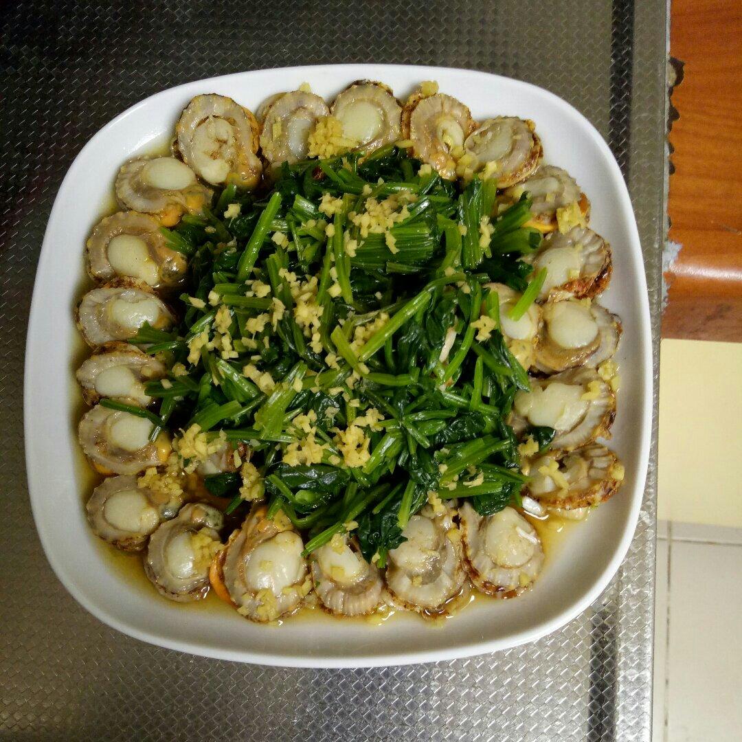 扇贝拌菠菜