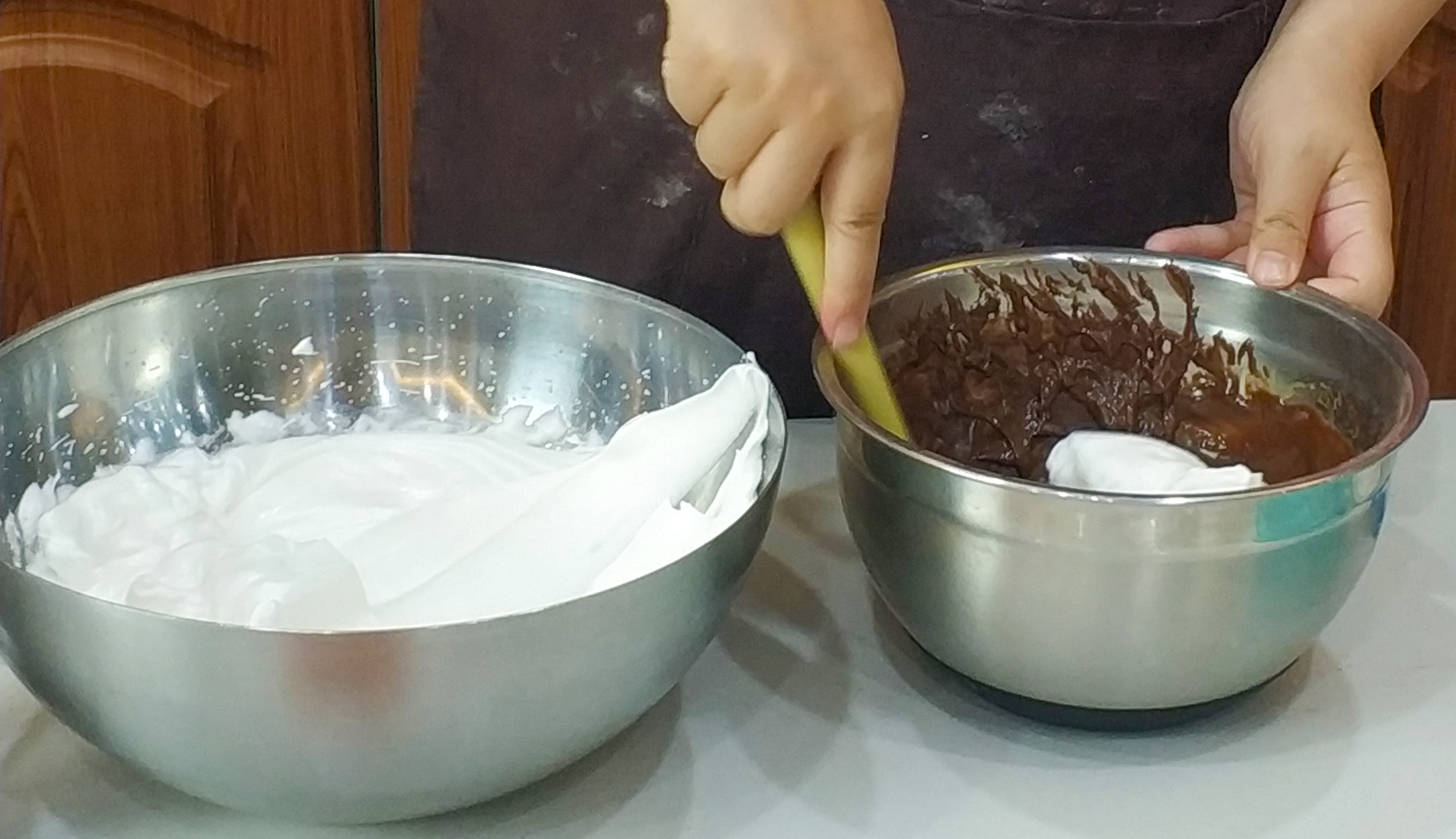 巧克力味古早蛋糕的做法 步骤7