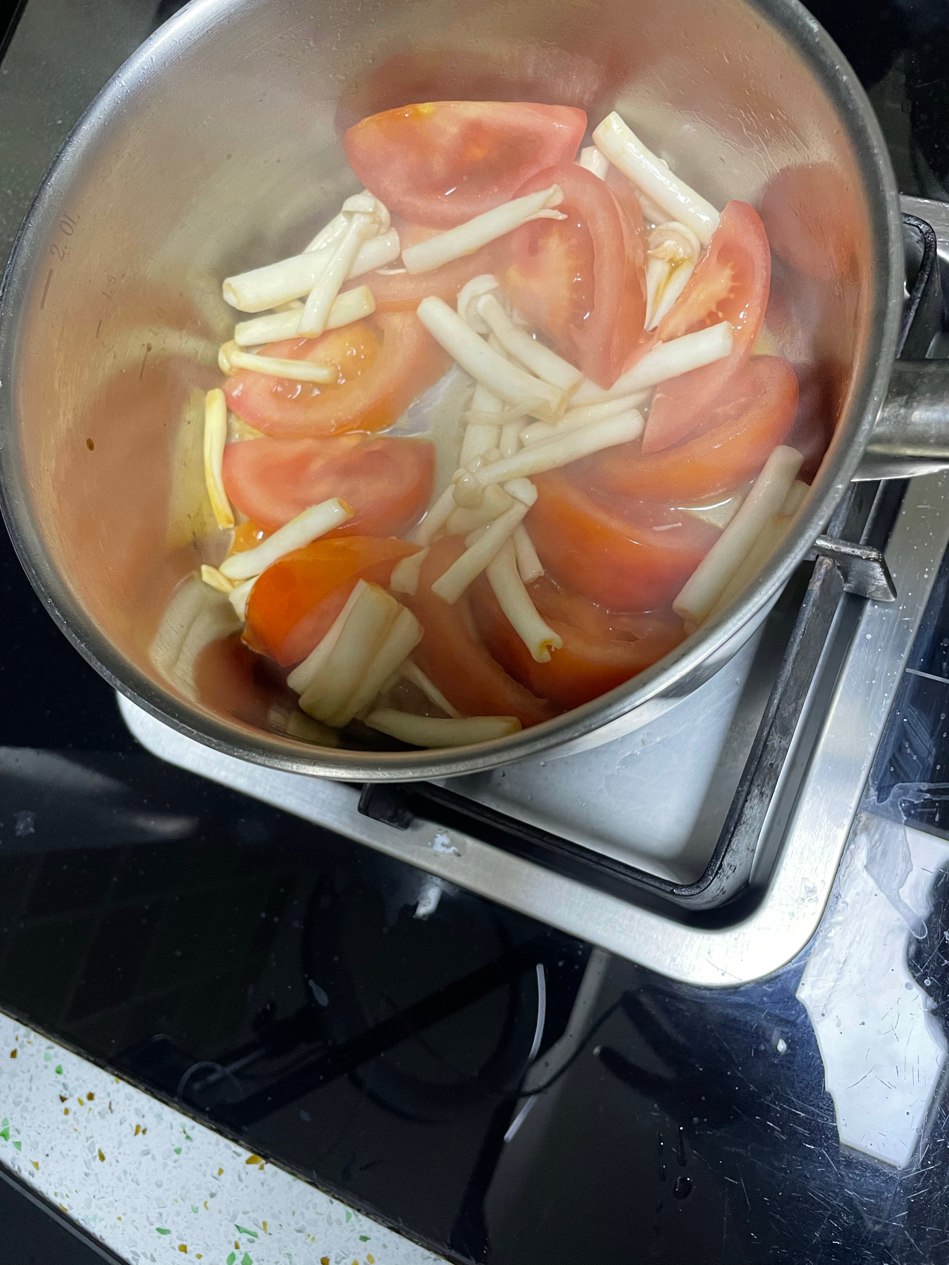 快手牛肉番茄汤的做法 步骤2