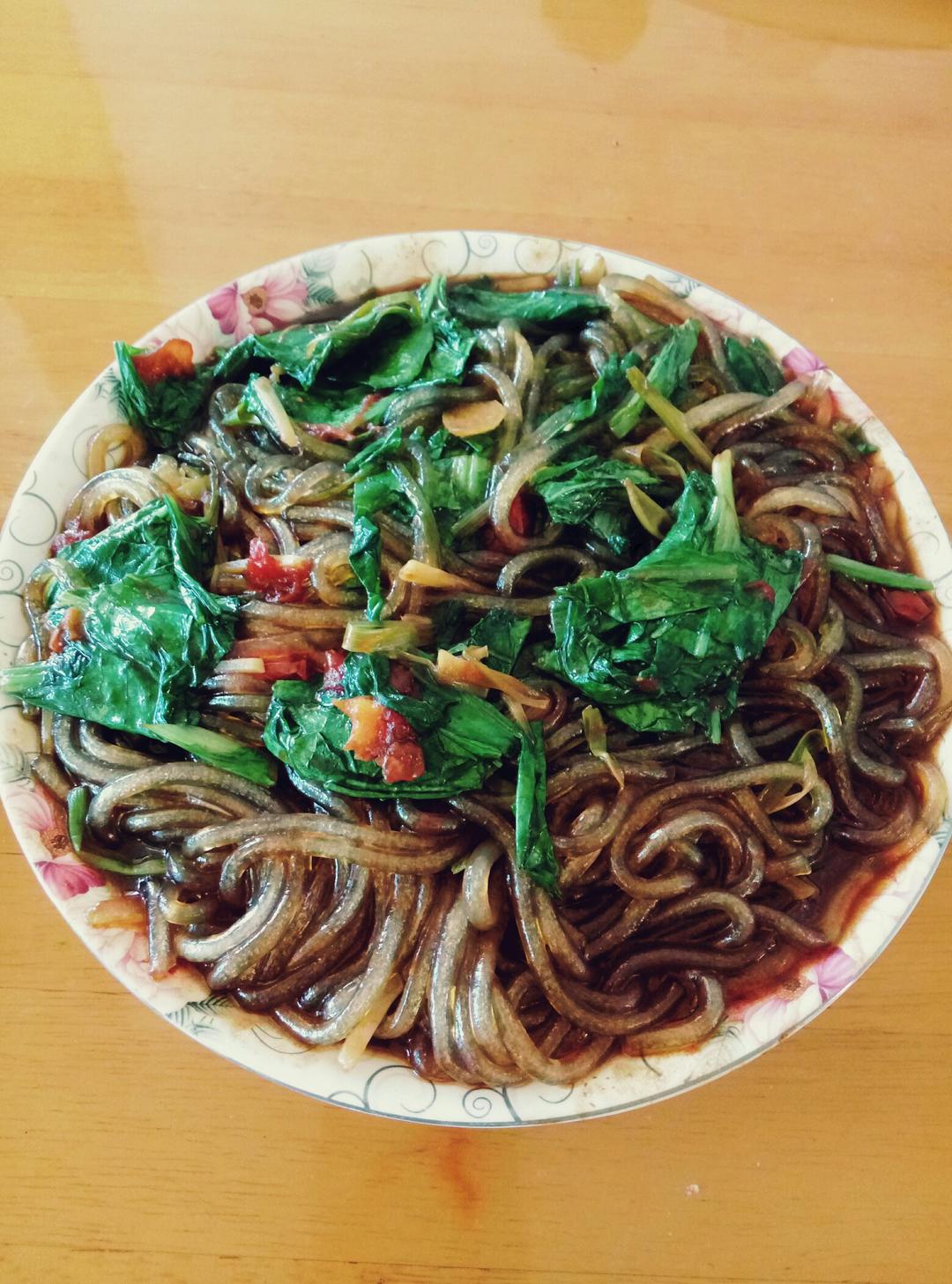 韩式粉丝炒杂菜 Korean Style Glass Noodles with Vegetables