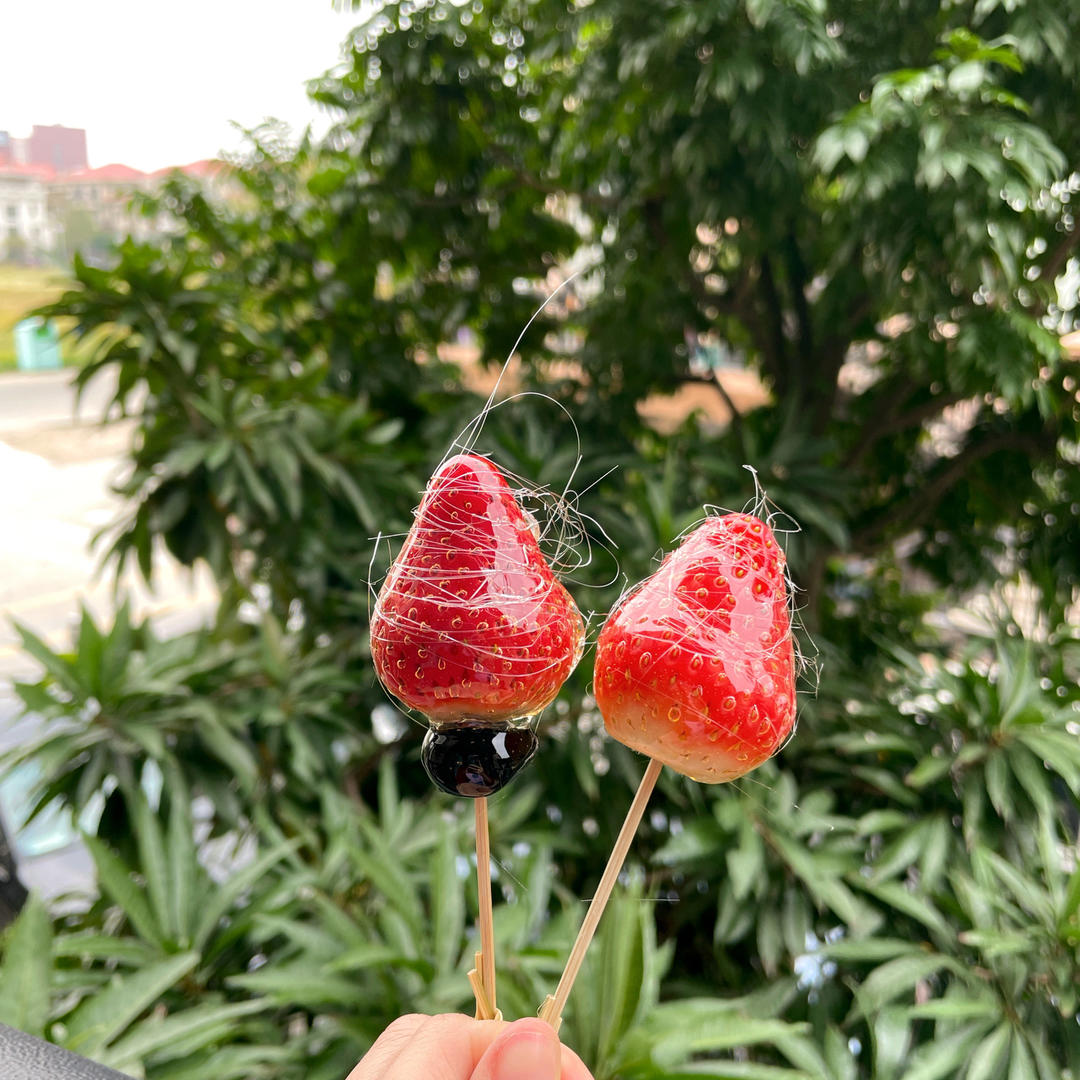 冰糖草莓这样做不粘牙不脱糖