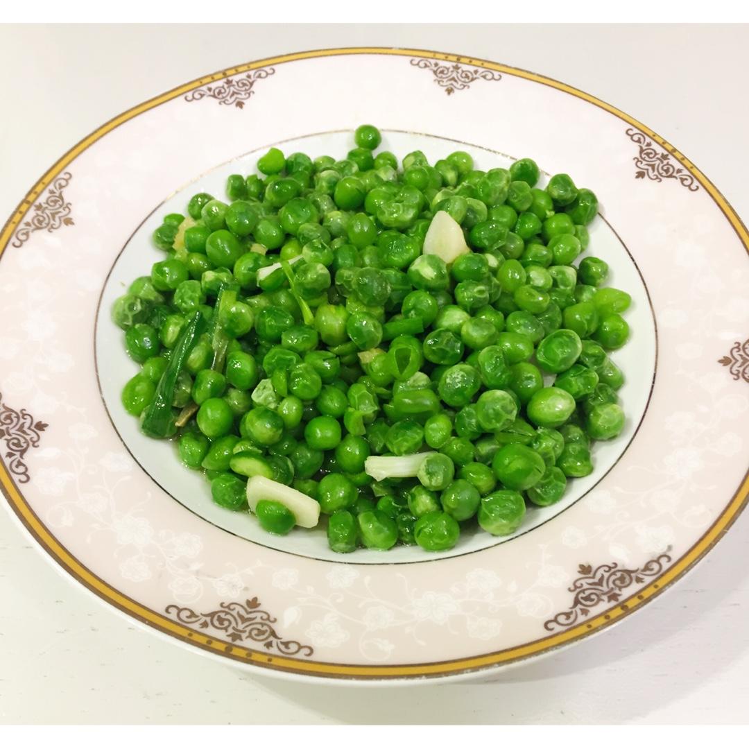 清炒豌豆米