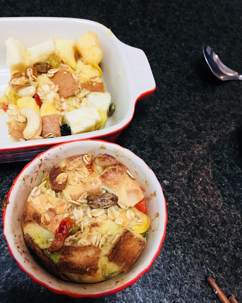 卡乐比麦片吐司布丁(快手有颜值营养早餐)