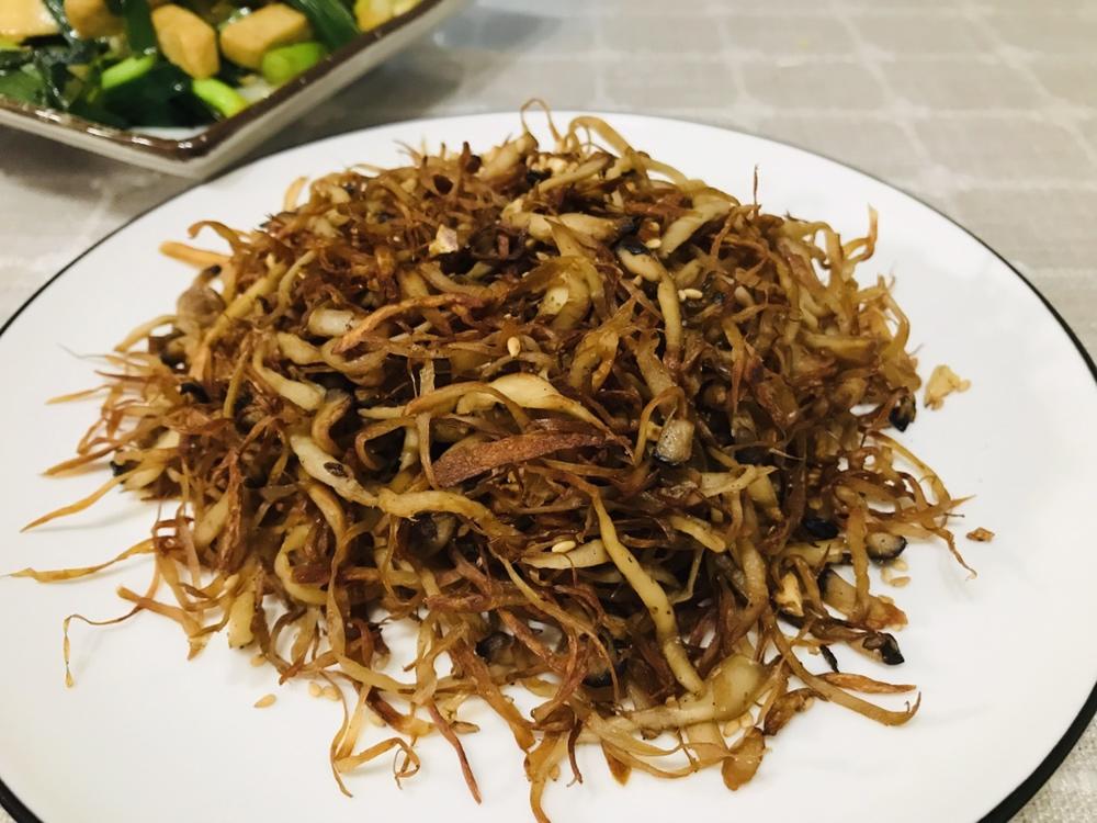 干煸手撕杏鲍菇