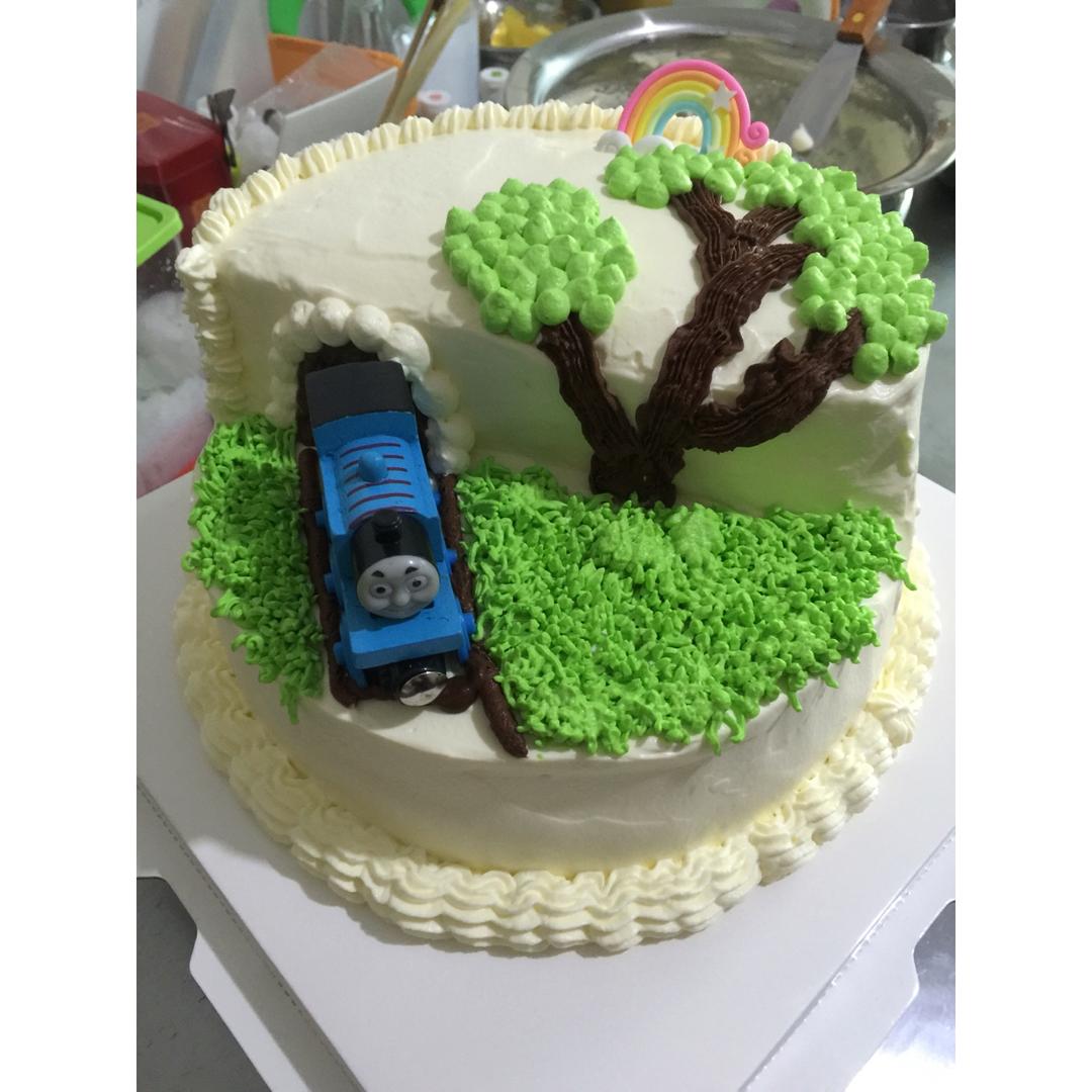 托马斯场景蛋糕