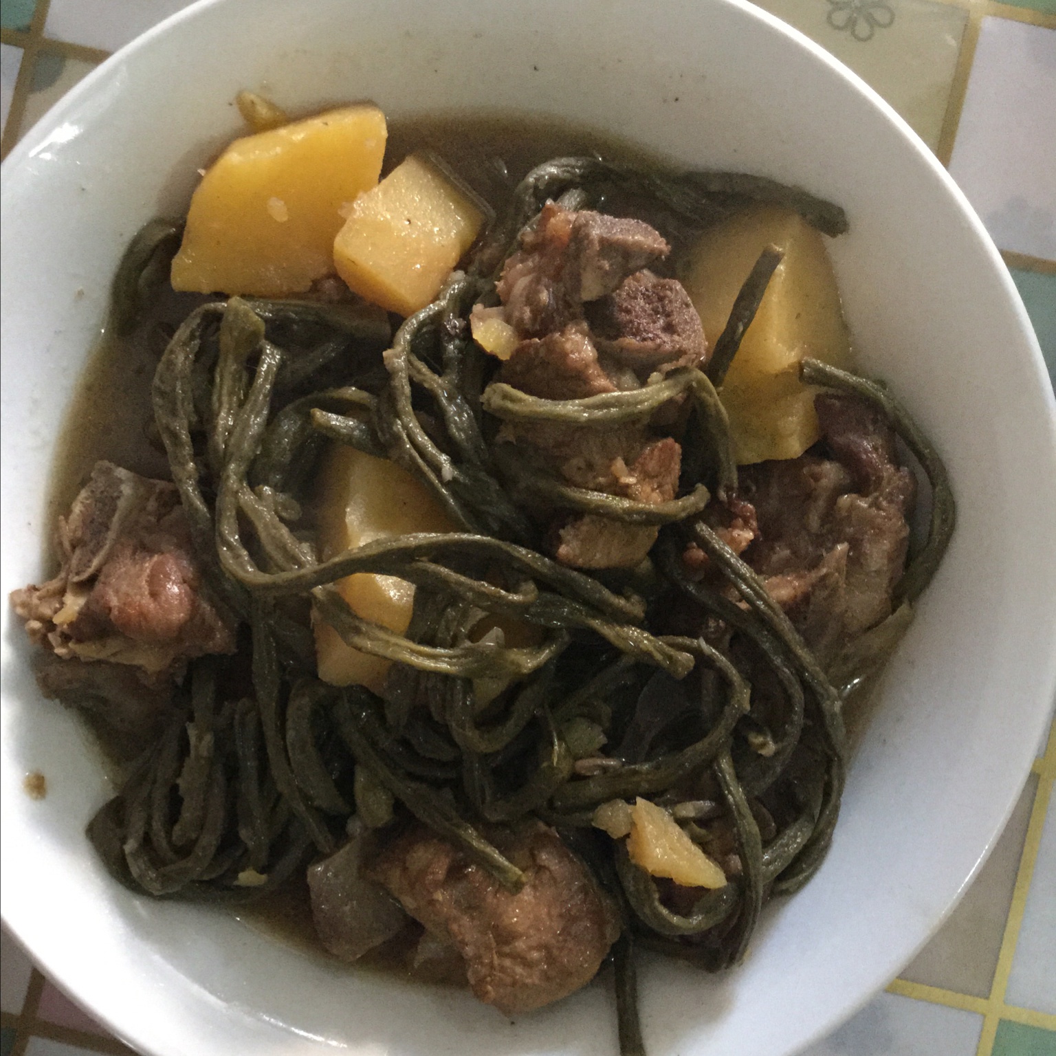 土豆炖豆角