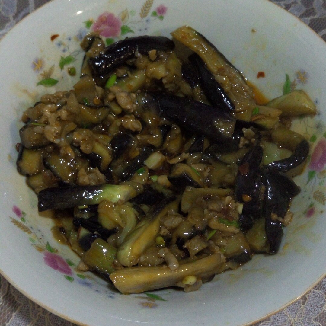 红烧肉沫茄子