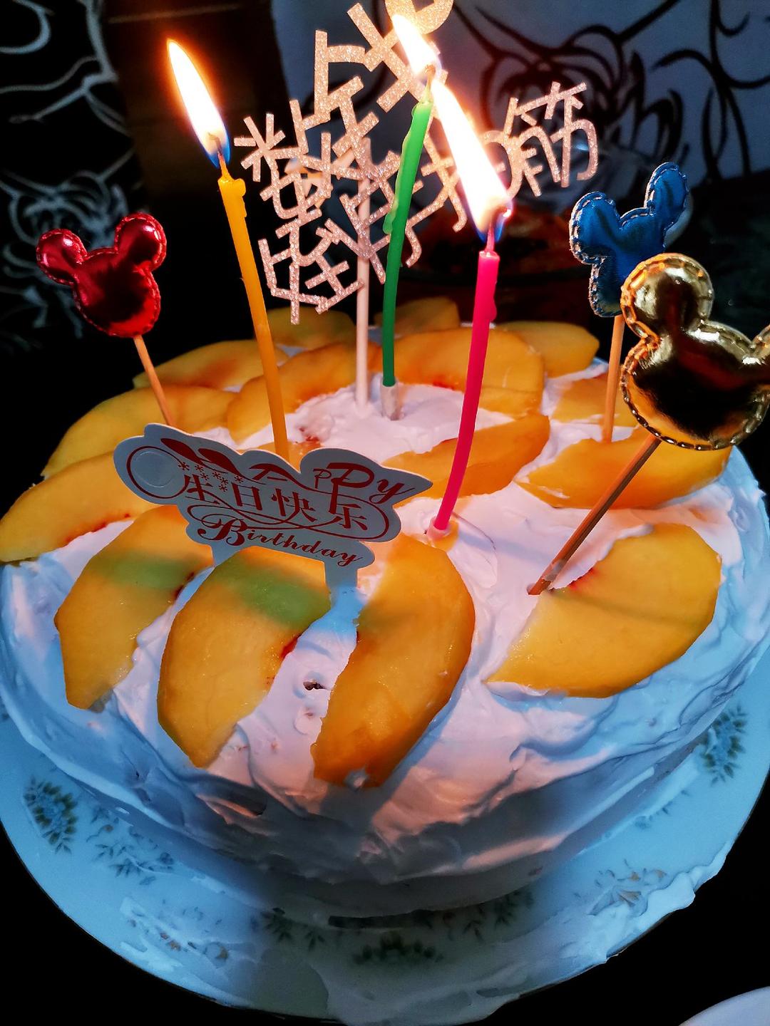 不锈钢盆简约版烫面戚风蛋糕10寸（不回缩可做生日蛋糕）