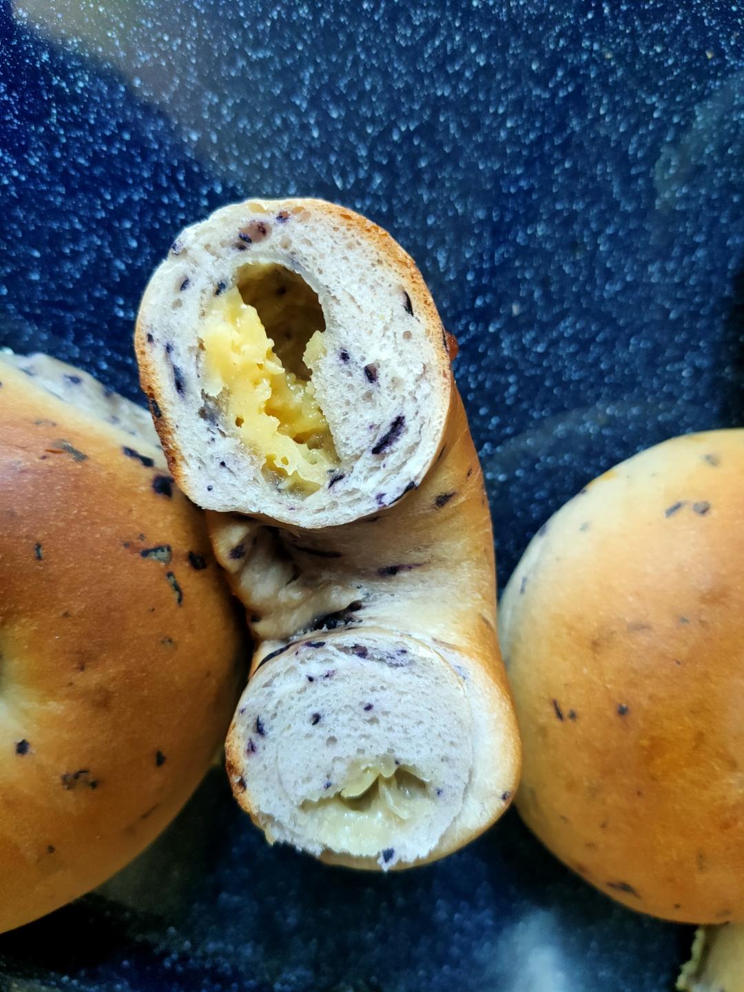 蓝莓🫐乳酪贝果🥯/步骤详细/简单好做