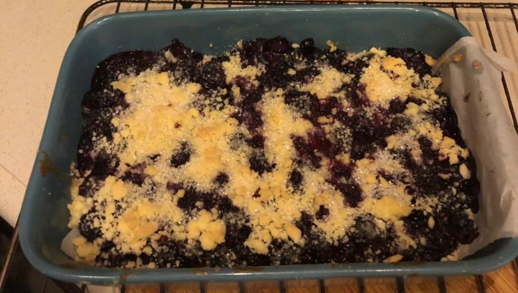 蓝莓酥粒小方块Blueberry Crumber Bars