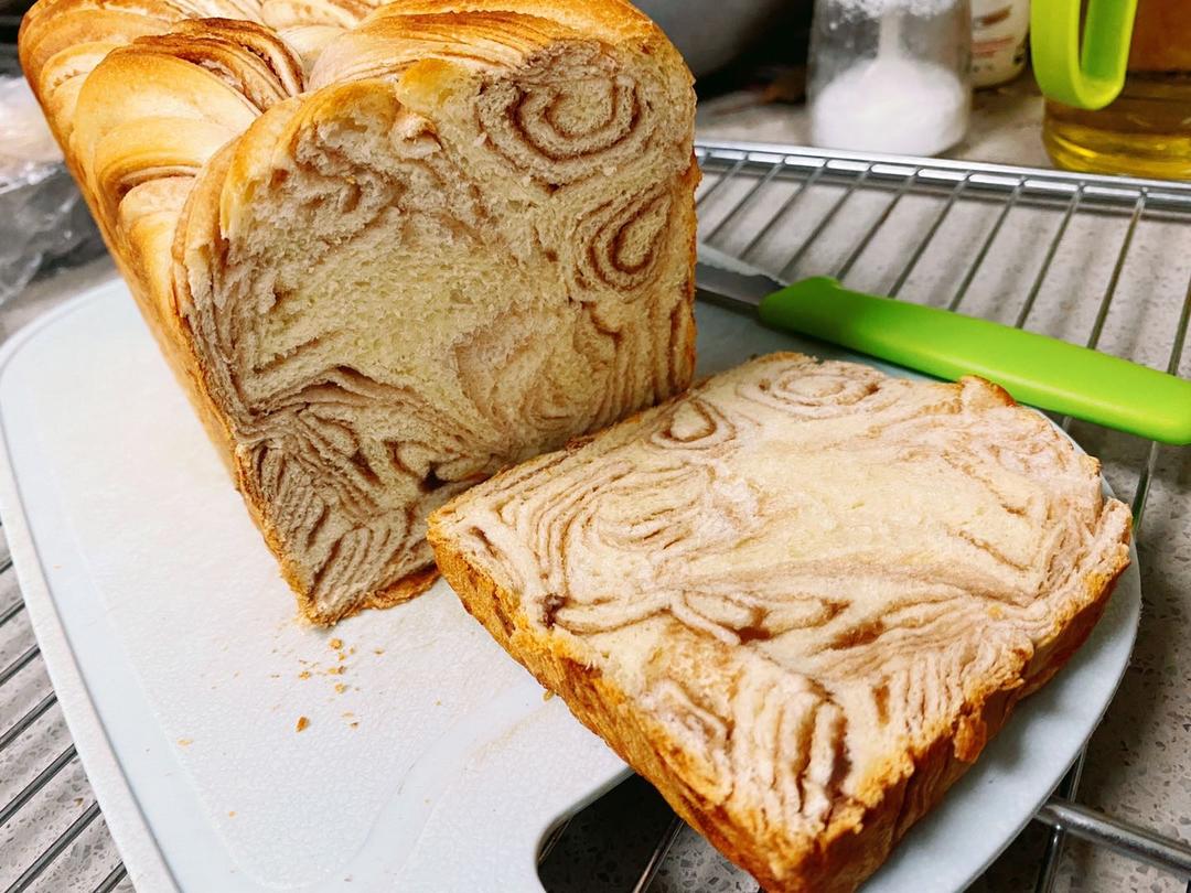 豆沙大理石吐司