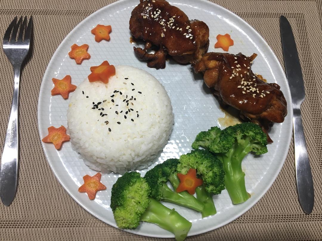 照烧鸡腿饭