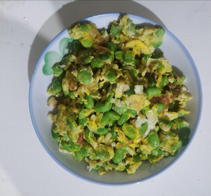 毛豆米炒鸡蛋
