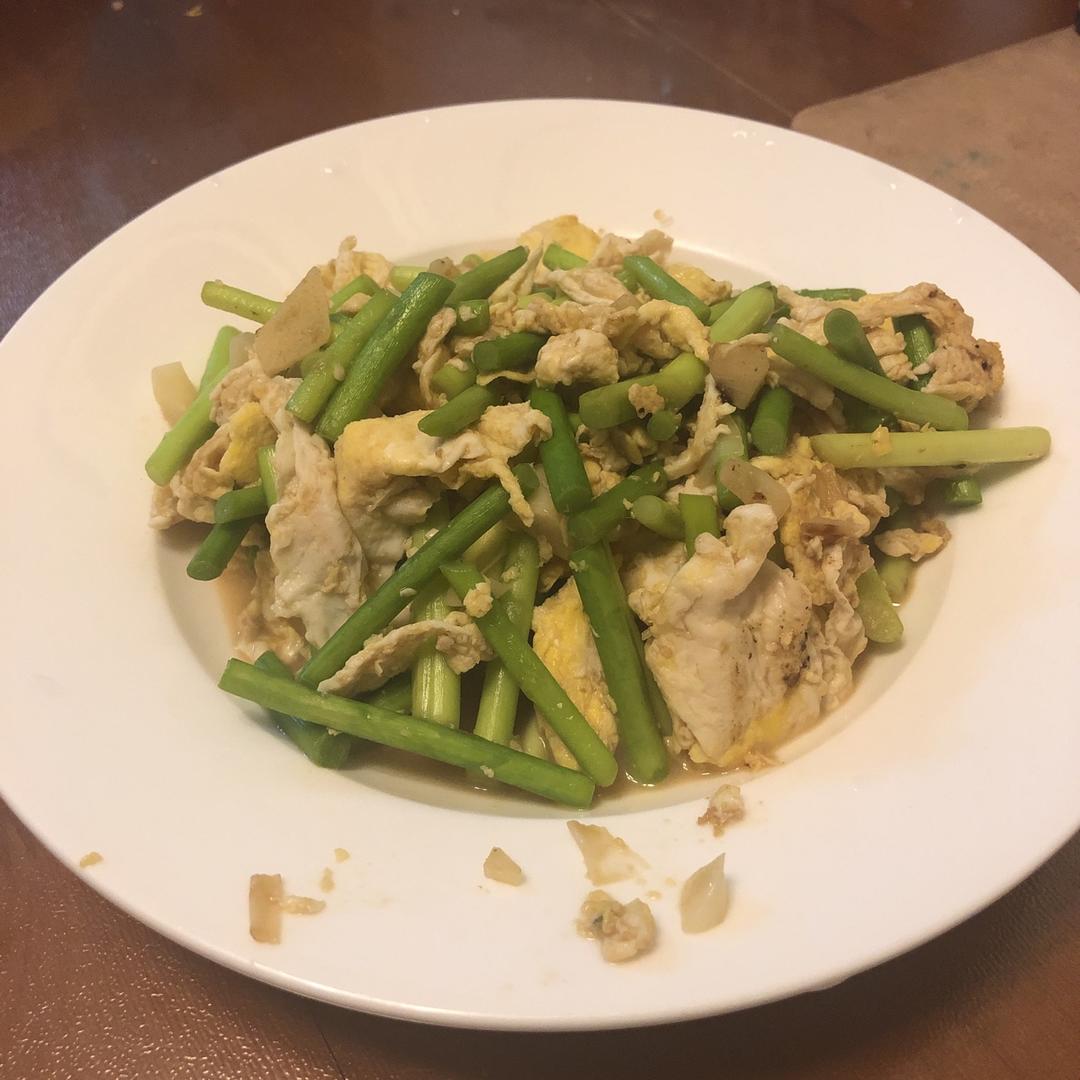 蒜薹炒鸡蛋