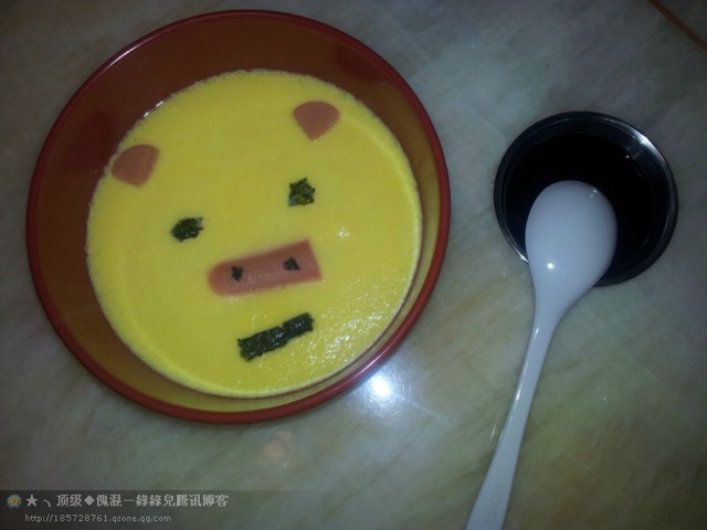 小猪蛋羹